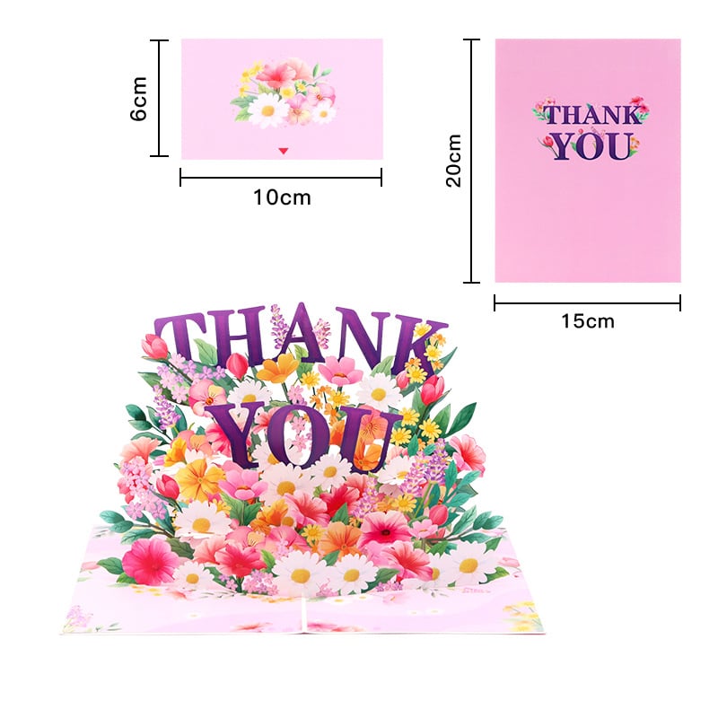 Paper Love 3D Pop-Up Valentine’s Card 🌹 Romantic Flower Bouquet Keepsake 💌 Perfect Gift for Loved Ones 🎁