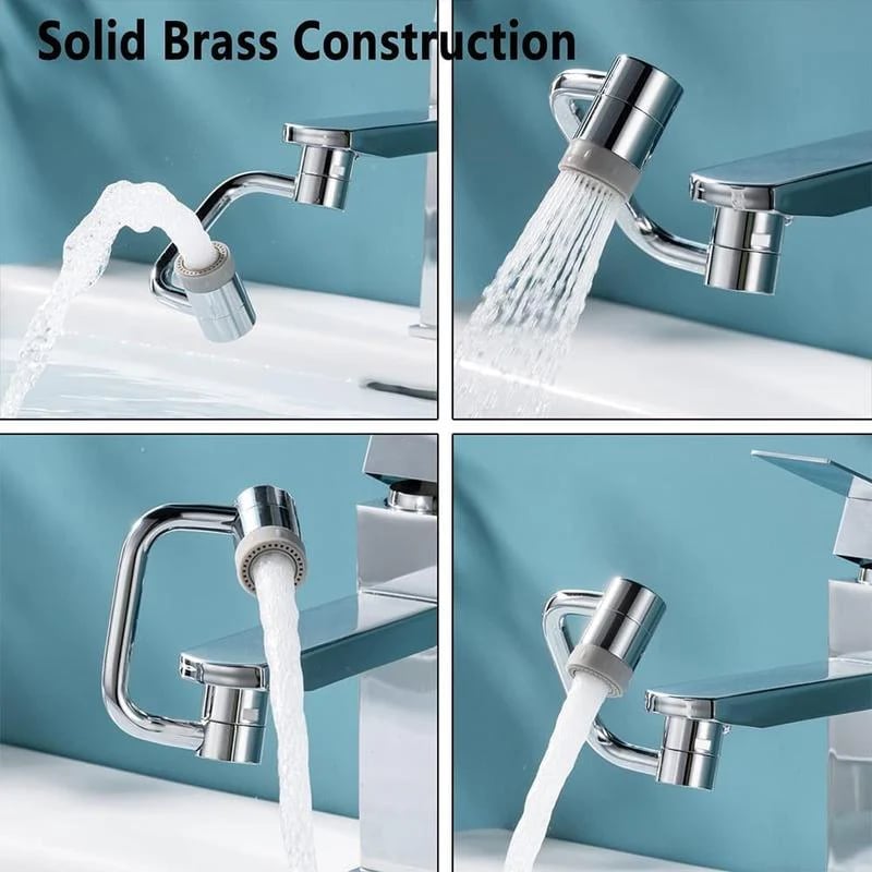 🏷 🎉 Rotatable Faucet Aerator Extension with 2 Splash Modes 💦, Free Install Kit 🎁