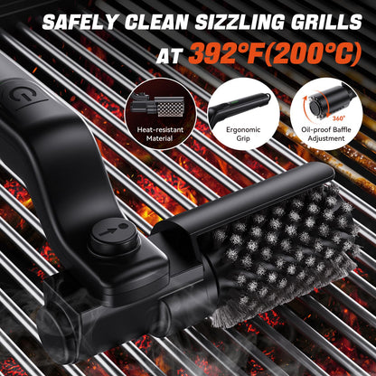 Cordless Electric Rotary Grill Brush for BBQ