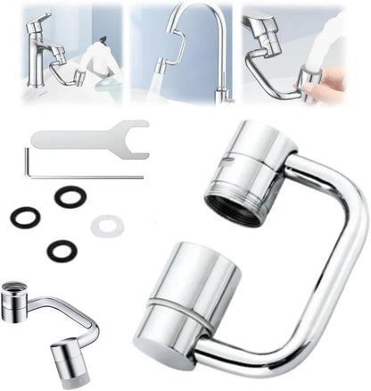 🏷 🎉 Rotatable Faucet Aerator Extension with 2 Splash Modes 💦, Free Install Kit 🎁