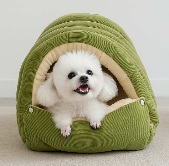 🎉Thickened, warm, and detachable enclosed pet bed for winter use, suitable for small and medium-sized dogs and cats.