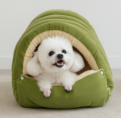 🎉Thickened, warm, and detachable enclosed pet bed for winter use, suitable for small and medium-sized dogs and cats.