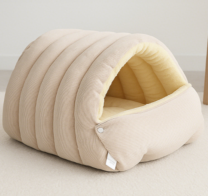 🎉Thickened, warm, and detachable enclosed pet bed for winter use, suitable for small and medium-sized dogs and cats.