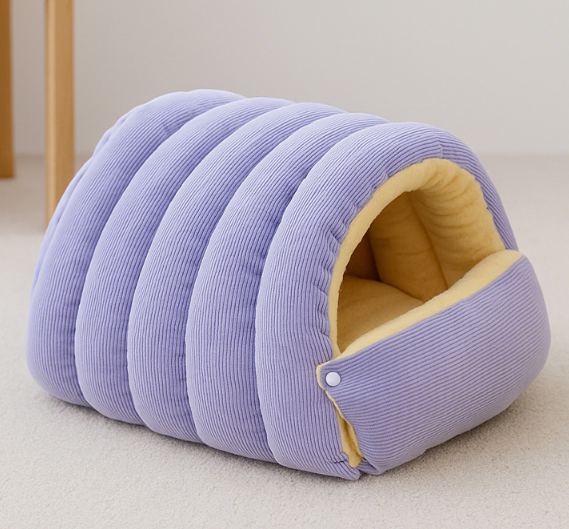 🎉Thickened, warm, and detachable enclosed pet bed for winter use, suitable for small and medium-sized dogs and cats.