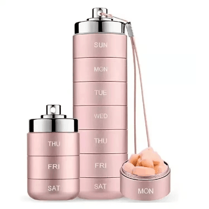 The Tiny Metal Travel Pill Organizer That’s Replacing Bulky Plastic Pill Boxes