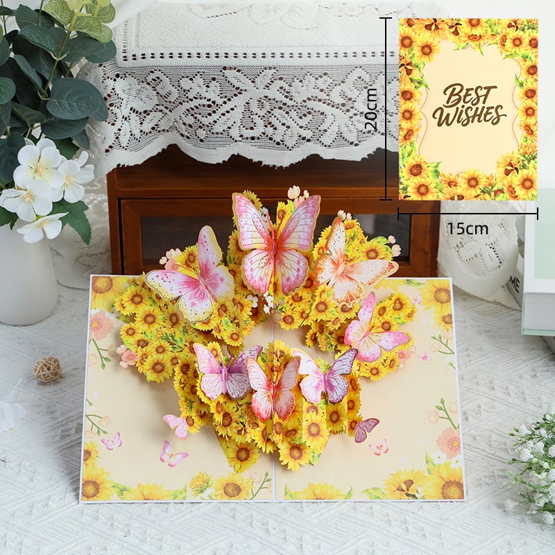 Paper Love 3D Pop-Up Valentine’s Card 🌹 Romantic Flower Bouquet Keepsake 💌 Perfect Gift for Loved Ones 🎁