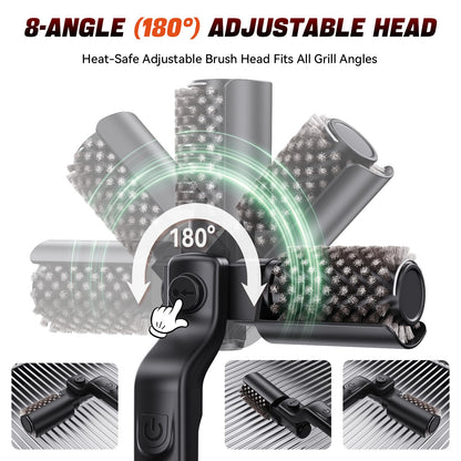 Cordless Electric Rotary Grill Brush for BBQ
