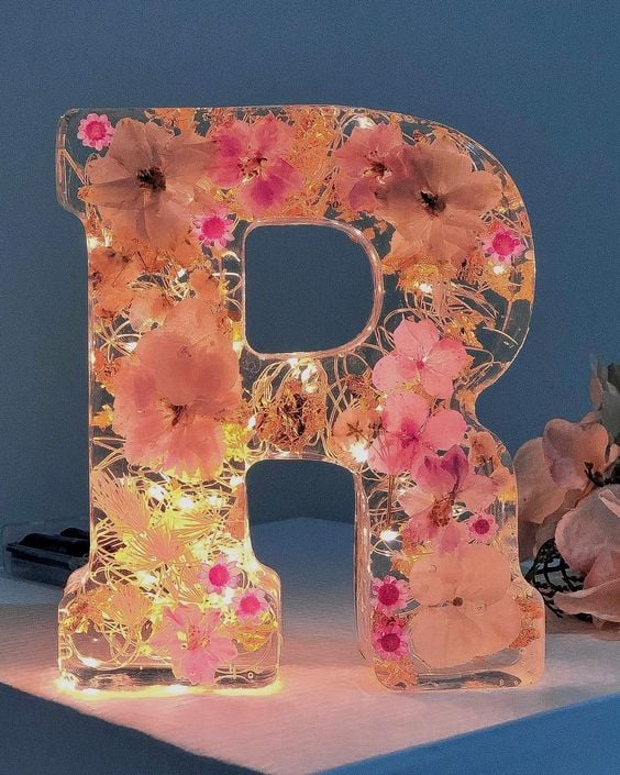 🎁Handmade Floral Night Light